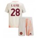 Maillot de foot AS Roma Enzo Le Fee #28 Extérieur vêtements enfant 2024-25 Manches Courtes (+ pantalon court)